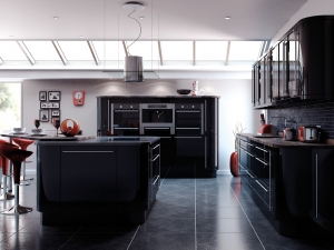 Made to order italian high gloss black-kitchen centre liverpool