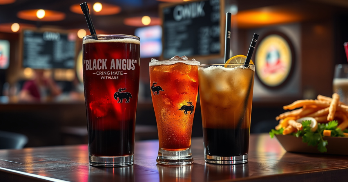 Black Angus Drink Menu With Prices For 2026