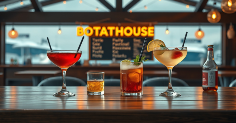 Boathouse Drink Menu With Prices For 2026